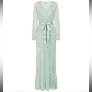 Frock & Frill mint green sequenced gown